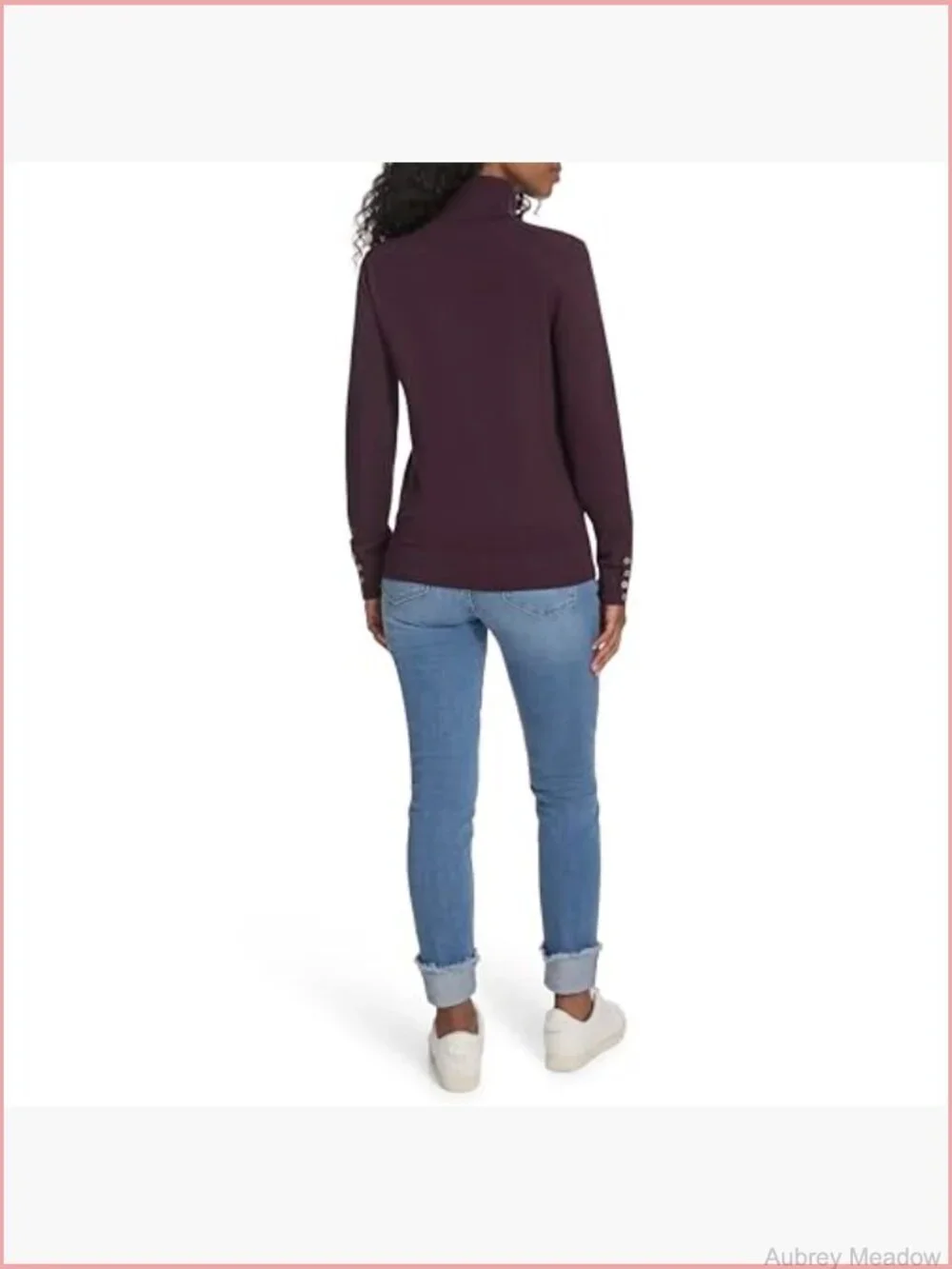 Women's Cotton Lightweight Turtleneck Sweater